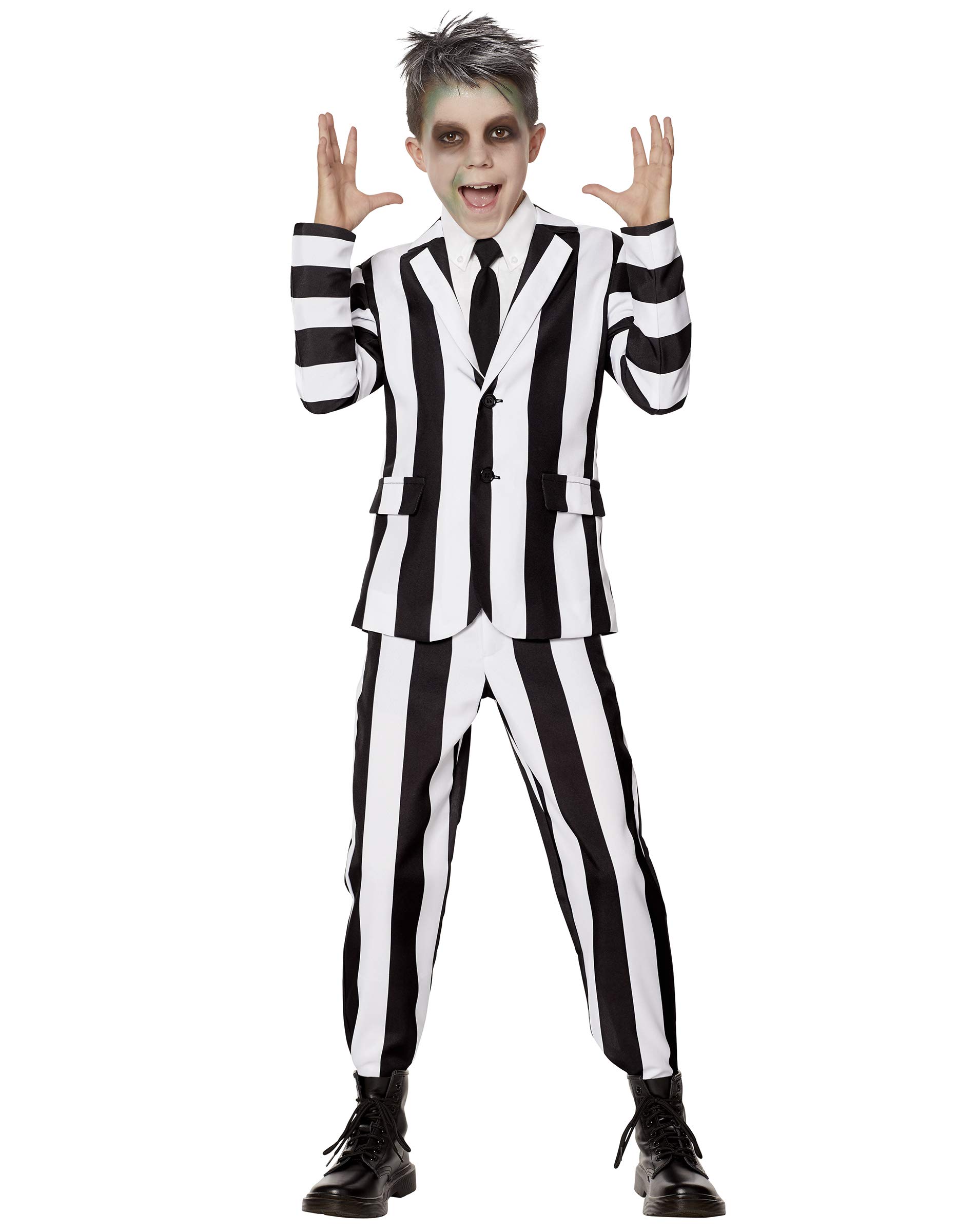 Beetlejuice Kids Costume - Officially Licensed Halloween Suit for Horror Cosplay