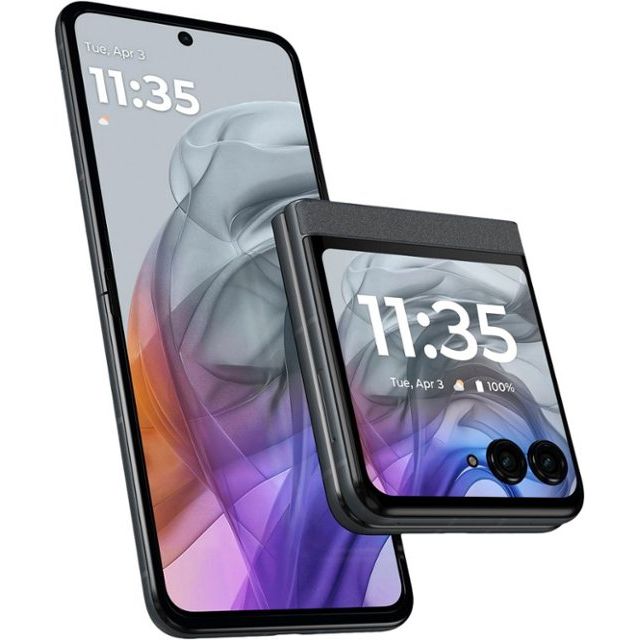 Motorola razr 2024 Unlocked Smartphone 256GB Storage - Koala Gray Color | Perfect for Business Professionals & Travelers