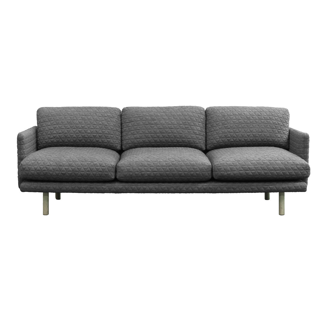 Emo 3-Seater Sofa - Modern Fabric Couch for Living Room, Comfortable Sectional Sofa with Soft Cushions - Perfect for Family Gatherings & Movie Nights