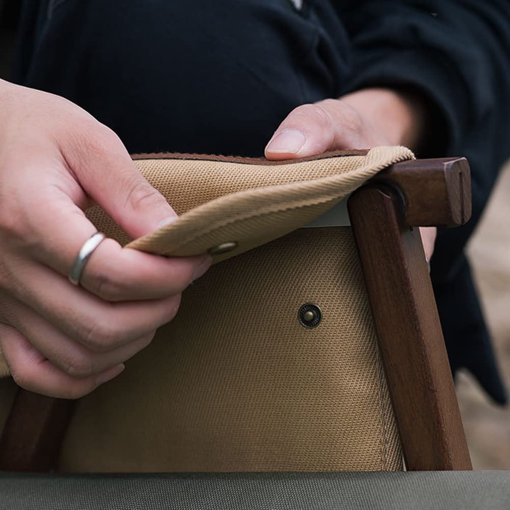Buyter Armrest Pouch Organizer - Chair Side Storage Bag with 1 Large & 3 Small Pockets for Recliner, Couch, Sofa & Beach Chairs (Khaki) - Perfect for Living Room, Patio & Outdoor Relaxation
