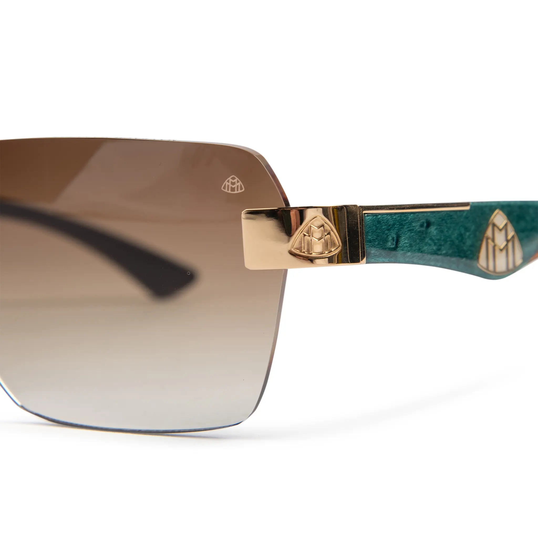 Maybach Eyewear The Magic I MG WDE M09 Gold Brown Polarized Sunglasses for Men - Luxury Designer Shades for Driving, Travel & Outdoor Activities