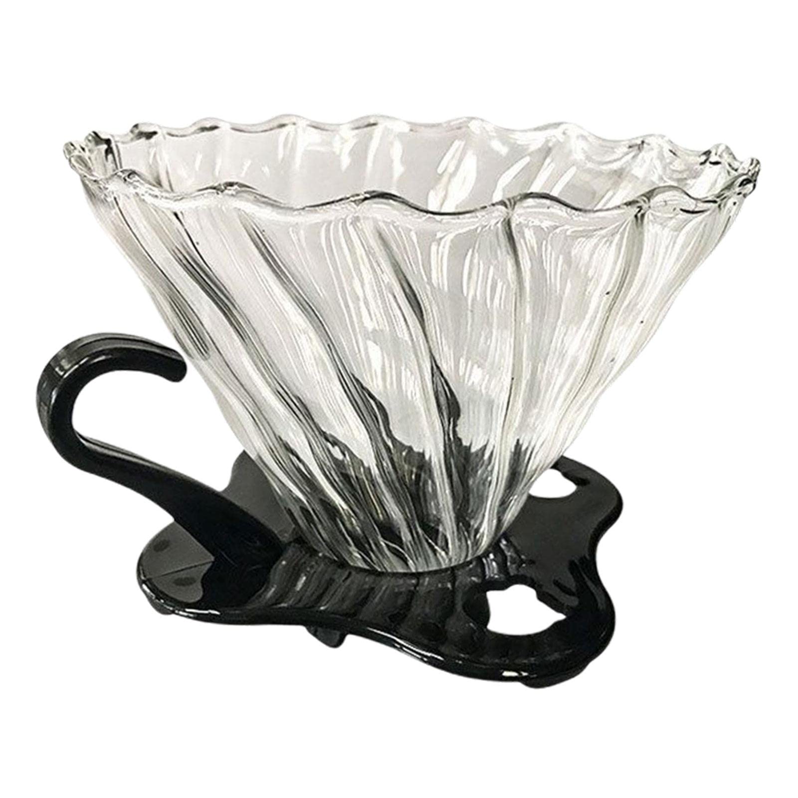 Premium FAKEME Pour Over Coffee Filter Set with Glass Carafe - Manual Drip Brewer for Espresso & Hand Brewed Coffee - Perfect for Home, Office & Camping Use