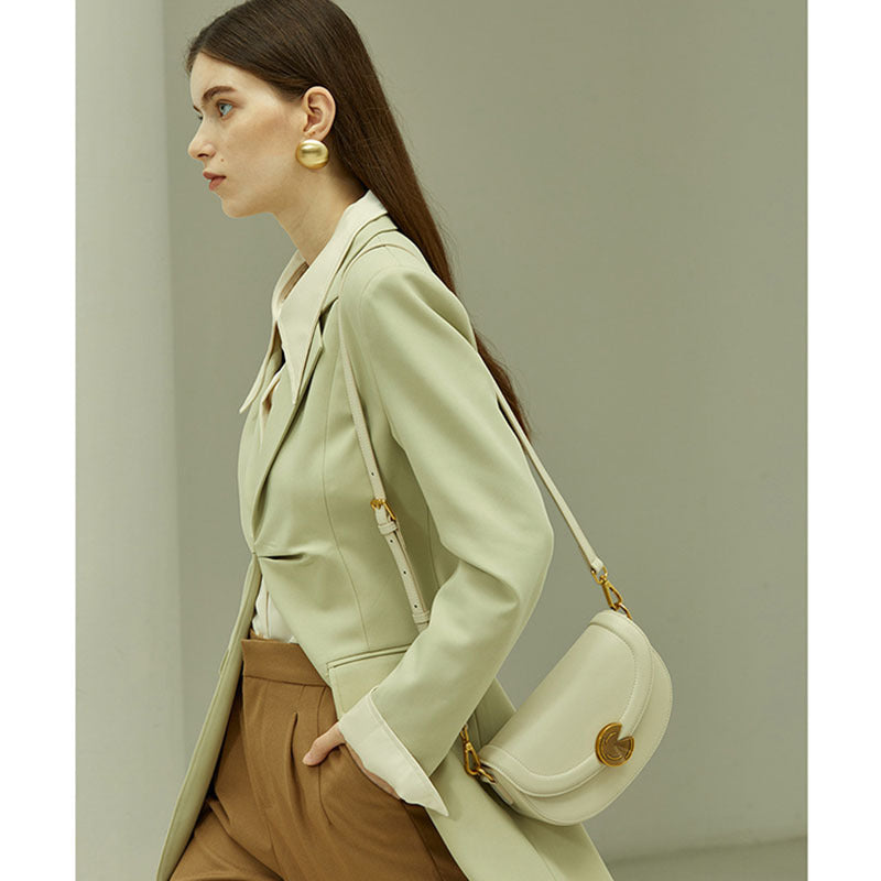Genuine Leather Shoulder Bag for Women - Stylish Tote & Crossbody Purse - Perfect for Work, Travel, and Everyday Use