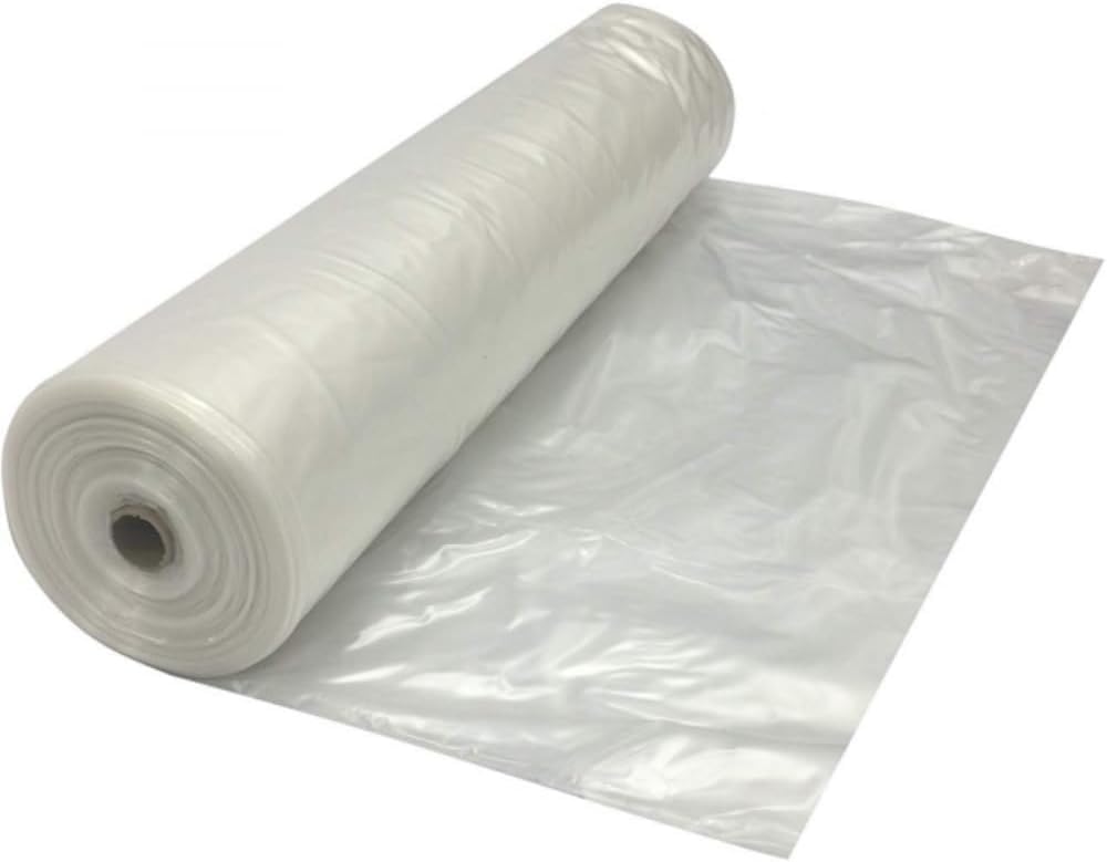 Farm Plastic Supply - 6 Mil Clear Overwintering Plastic Film - Durable Greenhouse Cover, 32' x 100' - Winter Plant Protection, Cold Weather Gardening, and Greenhouse Insulation