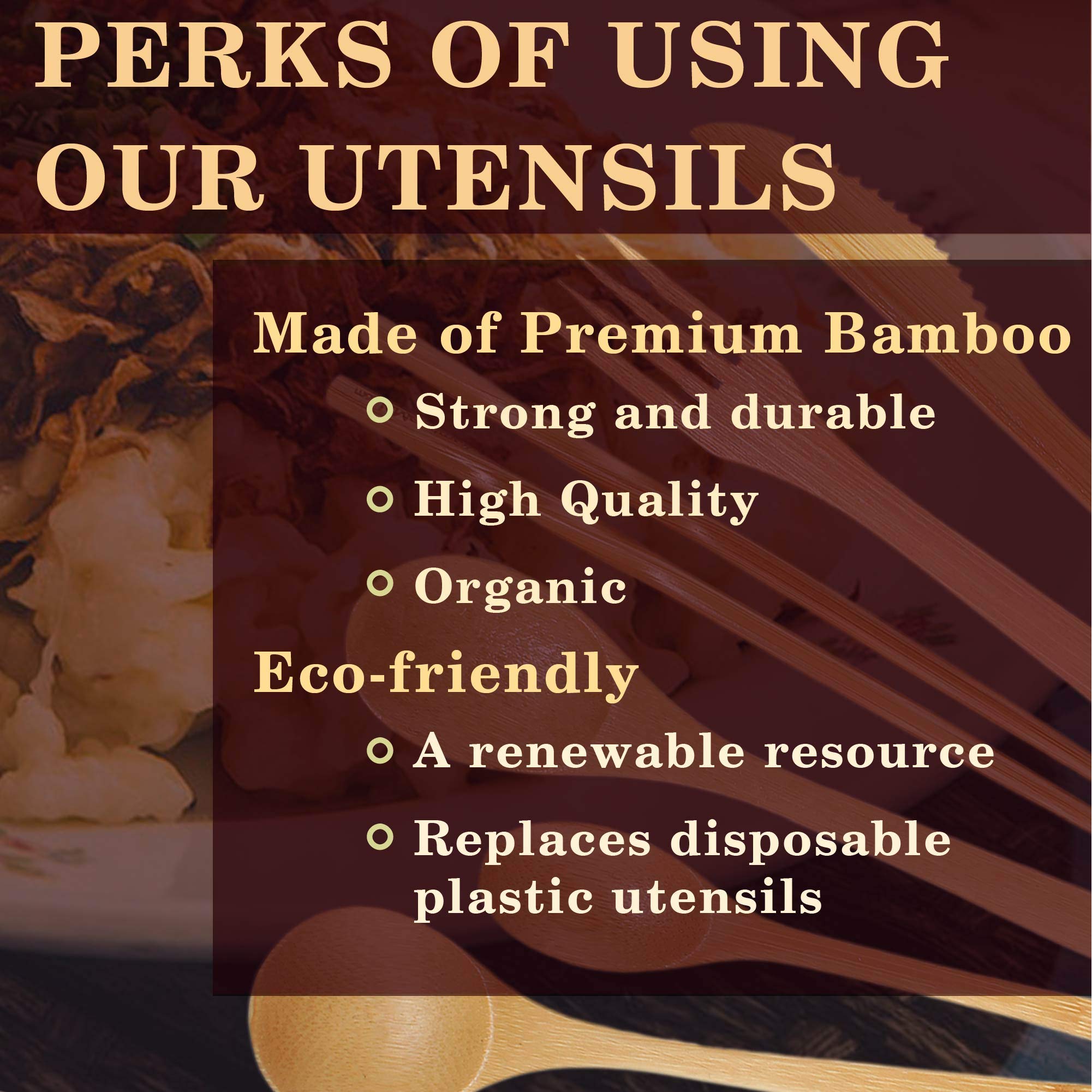 BambooMN Organic Reusable Bamboo Cutlery Set - Eco-Friendly Fork, Spoon & Knife Utensils (100 Sets) - Perfect for Picnics, Camping & Zero Waste Lifestyle
