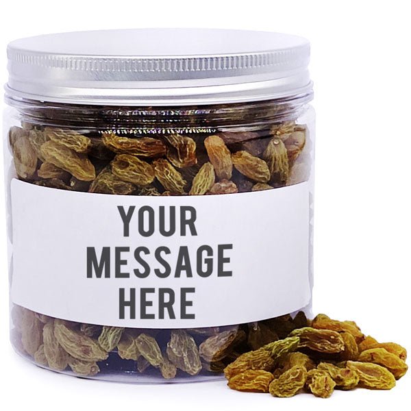 Personalized Message Jar with Kismis (200g) - Perfect for Gifts, Party Favors & Special Occasions