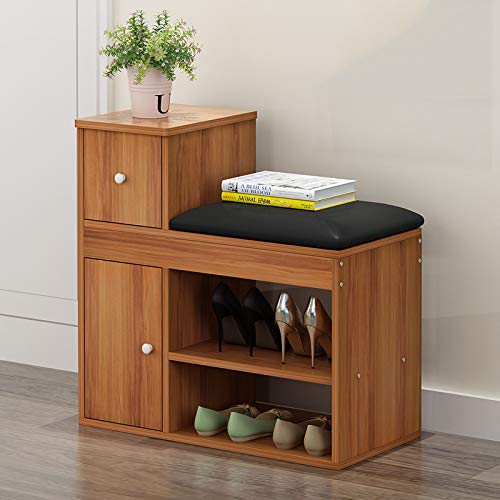 ALUS Multifunctional Shoe Bench - Space-Saving Shoe Storage Stool with Storage Cabinet, Compact Entryway Shoe Organizer for Home, Office & Gym - Perfect for Small Spaces & Clutter-Free Living