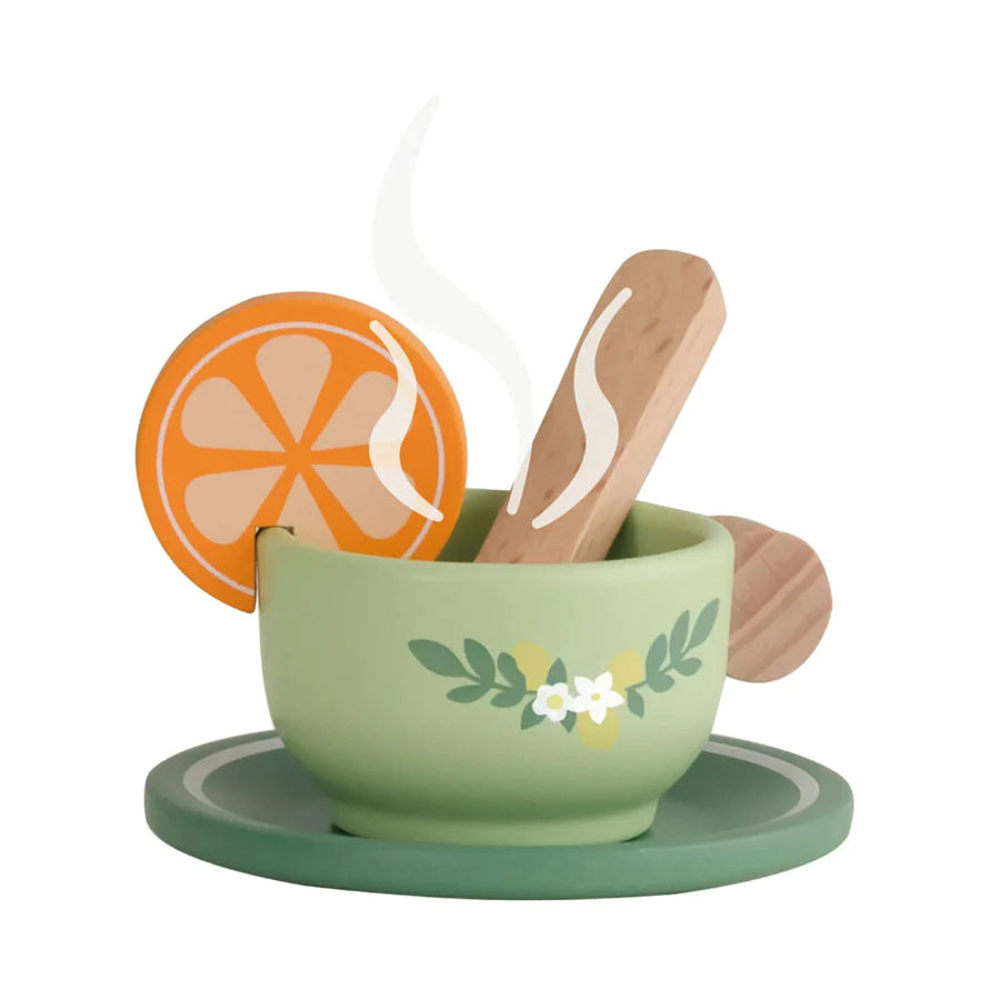Premium Wooden Afternoon Tea Set - Elegant 12-Piece Serving Tray with Teapot, Cups & Snack Plates - Perfect for English Tea Parties, Bridal Showers & Garden Gatherings