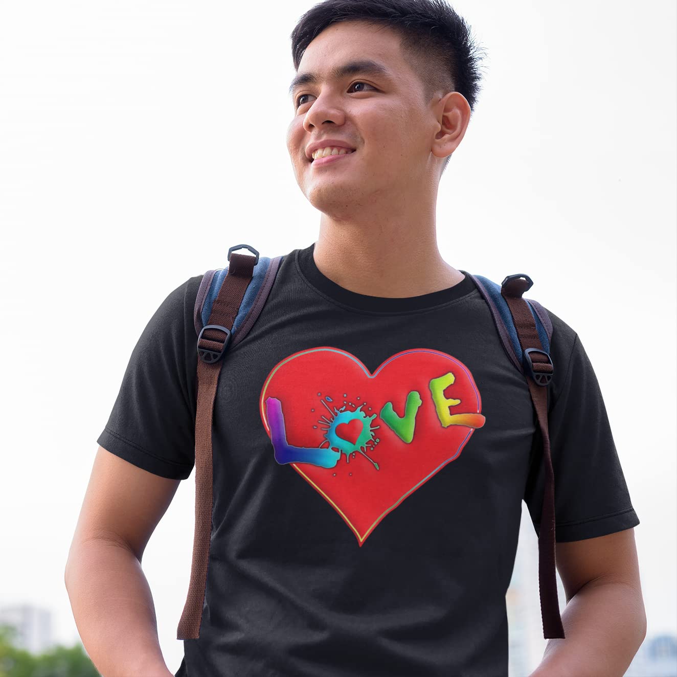 Boys Valentine Shirt with Heart - Kids Love Tee for Valentine's Day Gifts