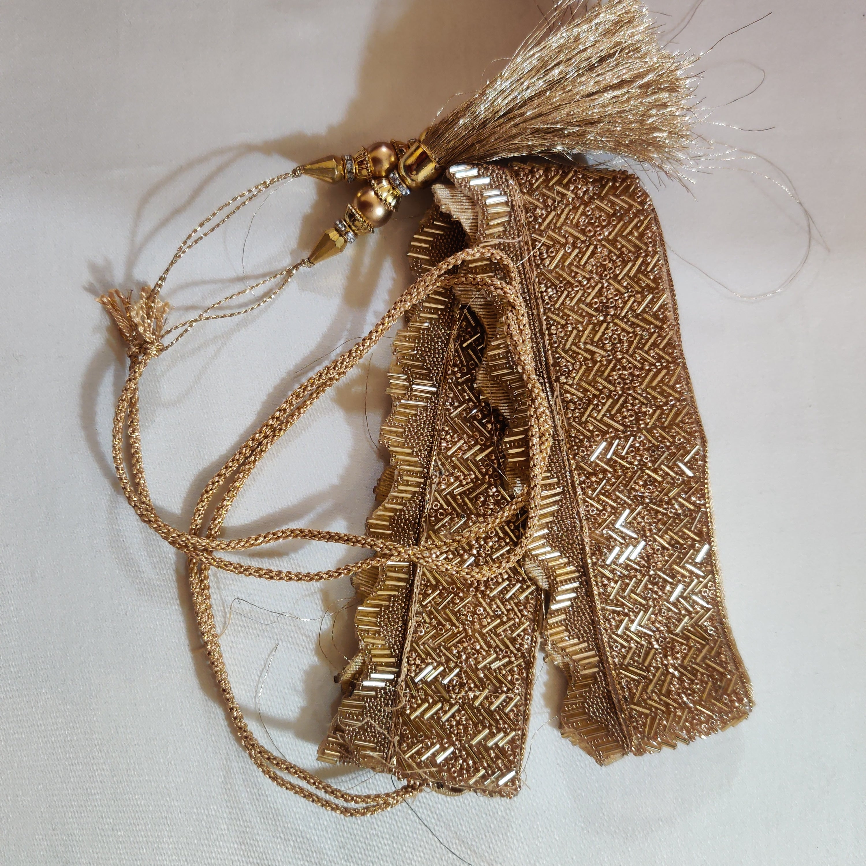 Elegant Gold Hip Chain Belt with Dangling Back Decor - Perfect for Dance, Fashion & Boho Outfits