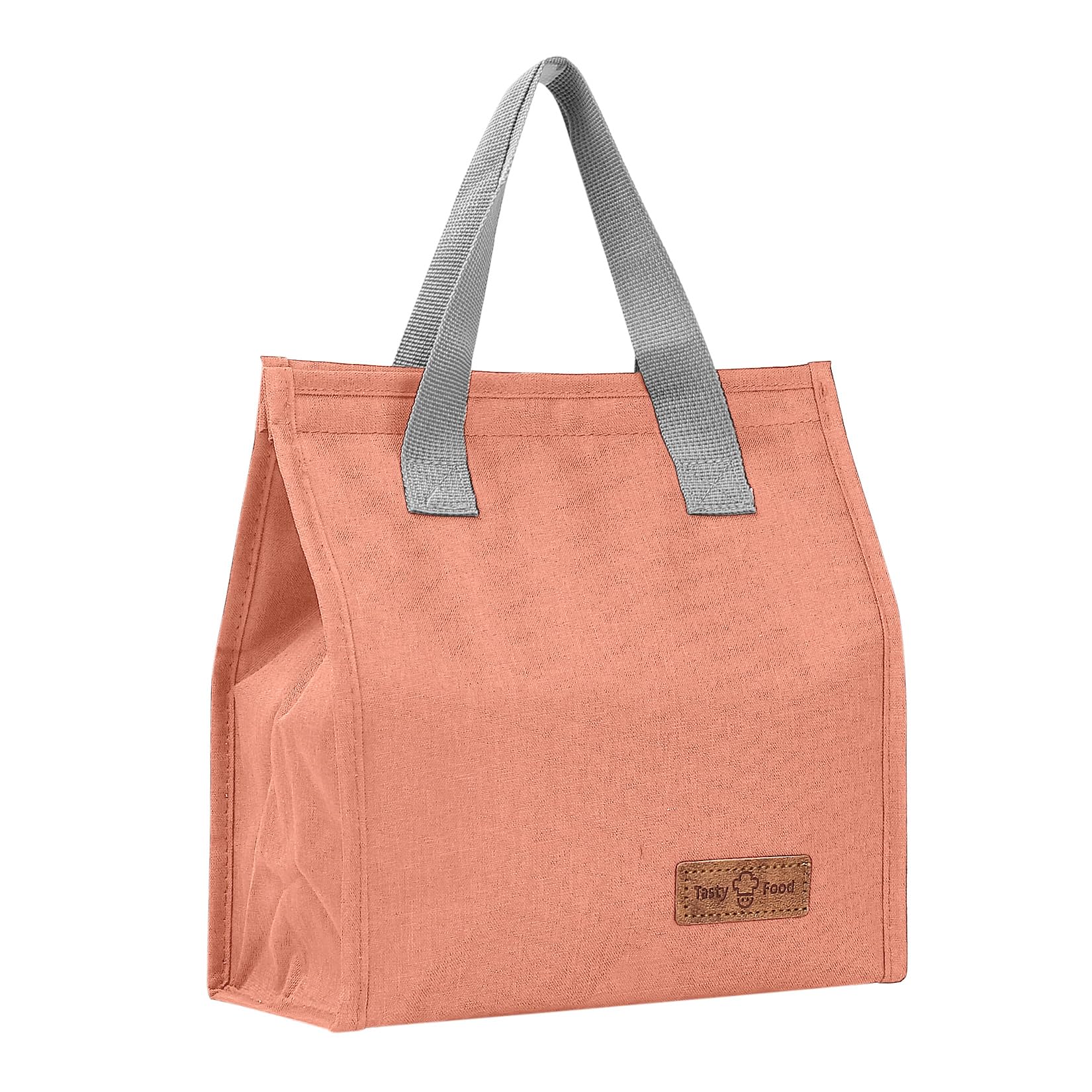 Insulated Lunch Bag for Women & Men - Reusable Lunch Tote with Thermal Protection for Work, Office, School & Travel - Perfect for Meal Prep & Daily Commute (Pink)