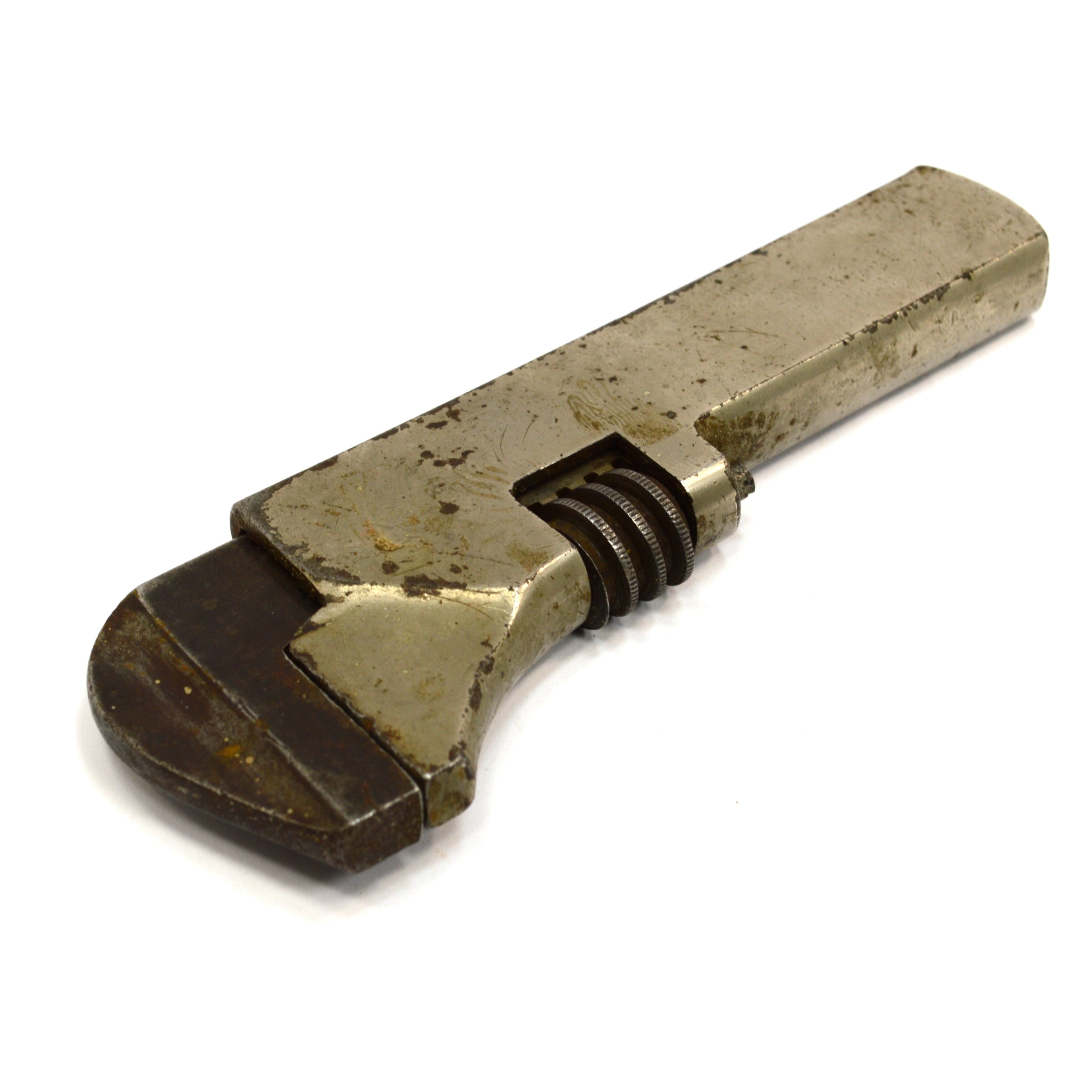 Antique WAKEFIELD NO. 7 Nickel Plated Nut Monkey Wrench 5.75