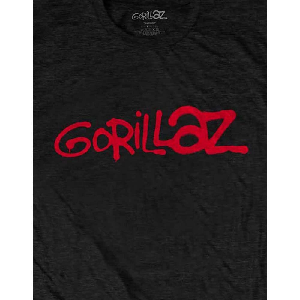 Official Gorillaz Band Logo T-Shirt for Men - Black, Medium Size | Perfect for Concerts, Casual Wear & Music Fans