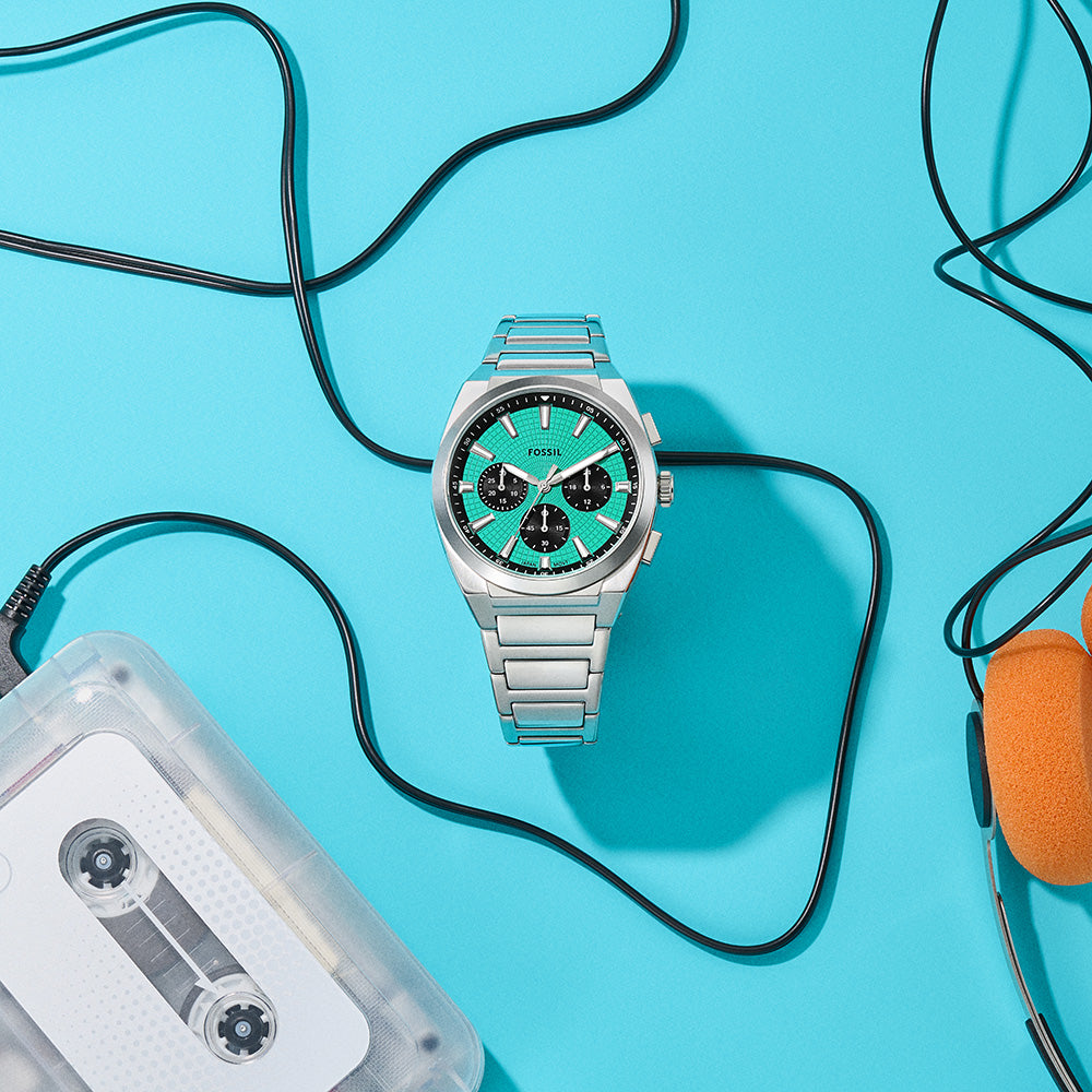 Fossil Everett FS6117 Men's Chronograph Watch - Stylish Analog Quartz Timepiece for Business, Casual & Everyday Wear