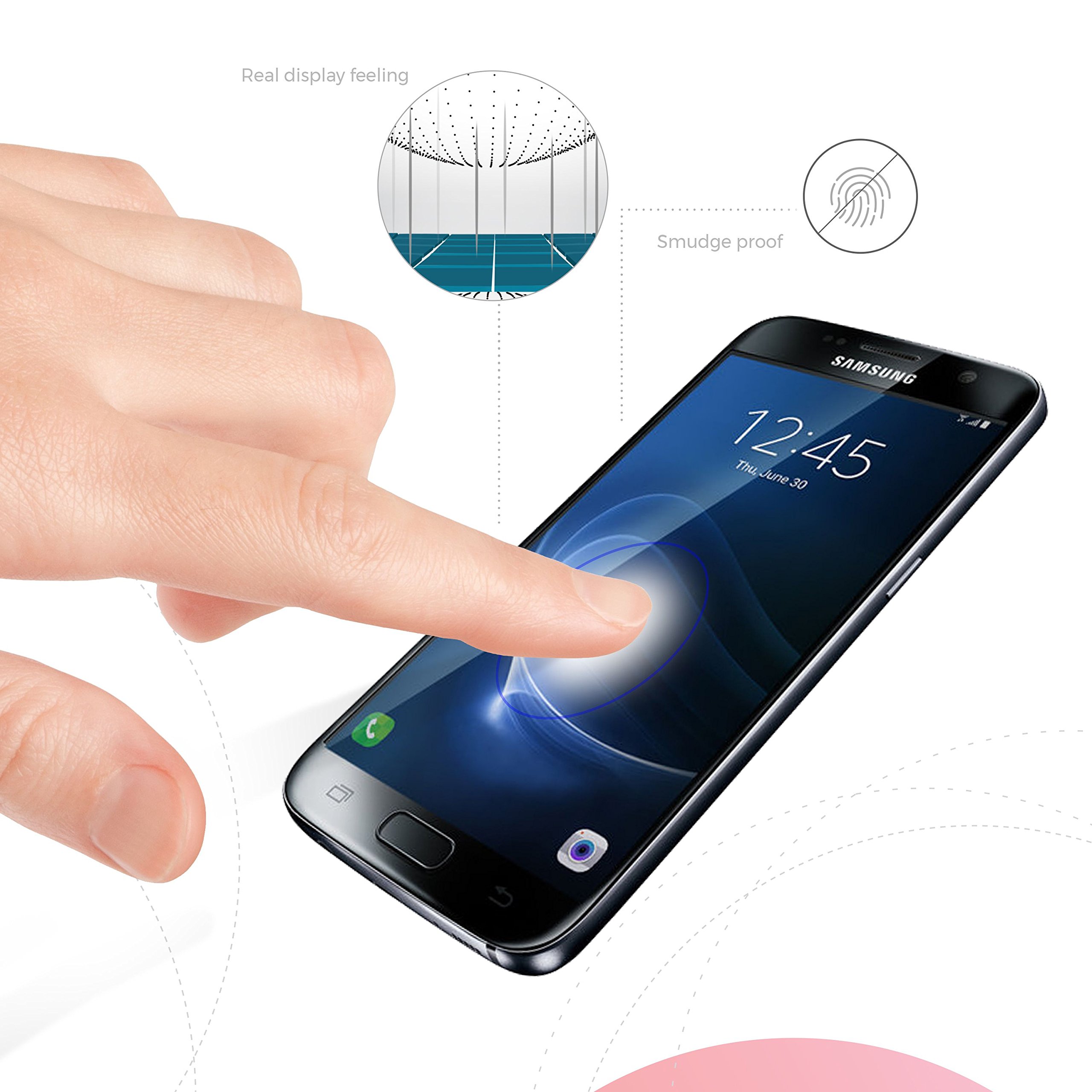 Premium Tempered Glass Screen Protector for Samsung Galaxy S21/S22/S23 - 9H Hardness, HD Clear, Anti-Scratch, Bubble-Free - Perfect for Work, Travel & Everyday Use