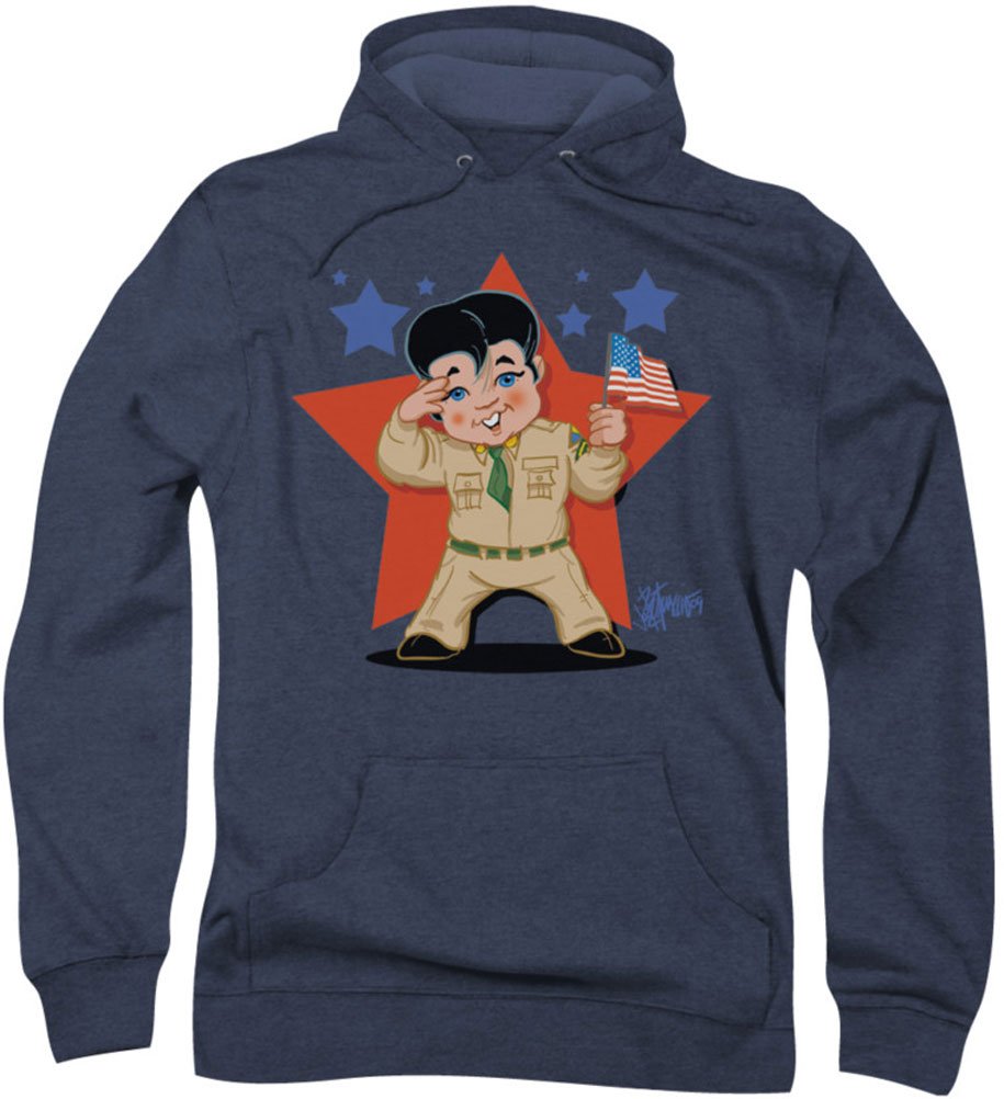 Elvis Presley Men's Lil G I Hoodie - Vintage Rock & Roll Sweatshirt for Music Fans & Collectors | Perfect for Concerts, Casual Wear & Gift Giving