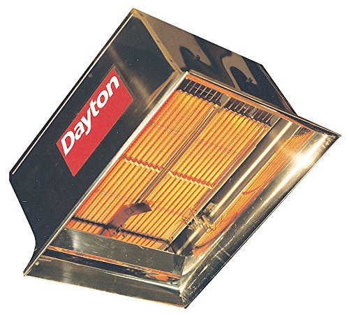 60,000 BTU Commercial Infrared Heater - Natural Gas (NG) - Powerful & Efficient for Warehouses, Garages & Outdoor Spaces