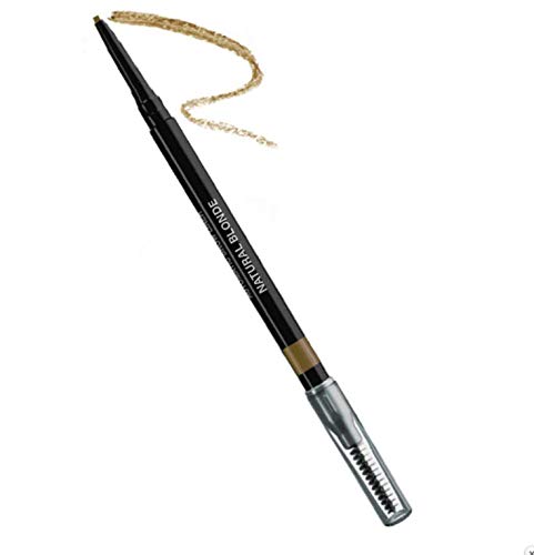 Jolie Refine Brow Automatic Eyebrow Pencil with Brush - Waterproof, Smudgeproof & Sweatproof Brow Liner for Precise Definition - Paraben Free, Gluten Free, Cruelty Free (Natural Blonde) - Perfect for Daily Makeup, Gym & Outdoor Activities