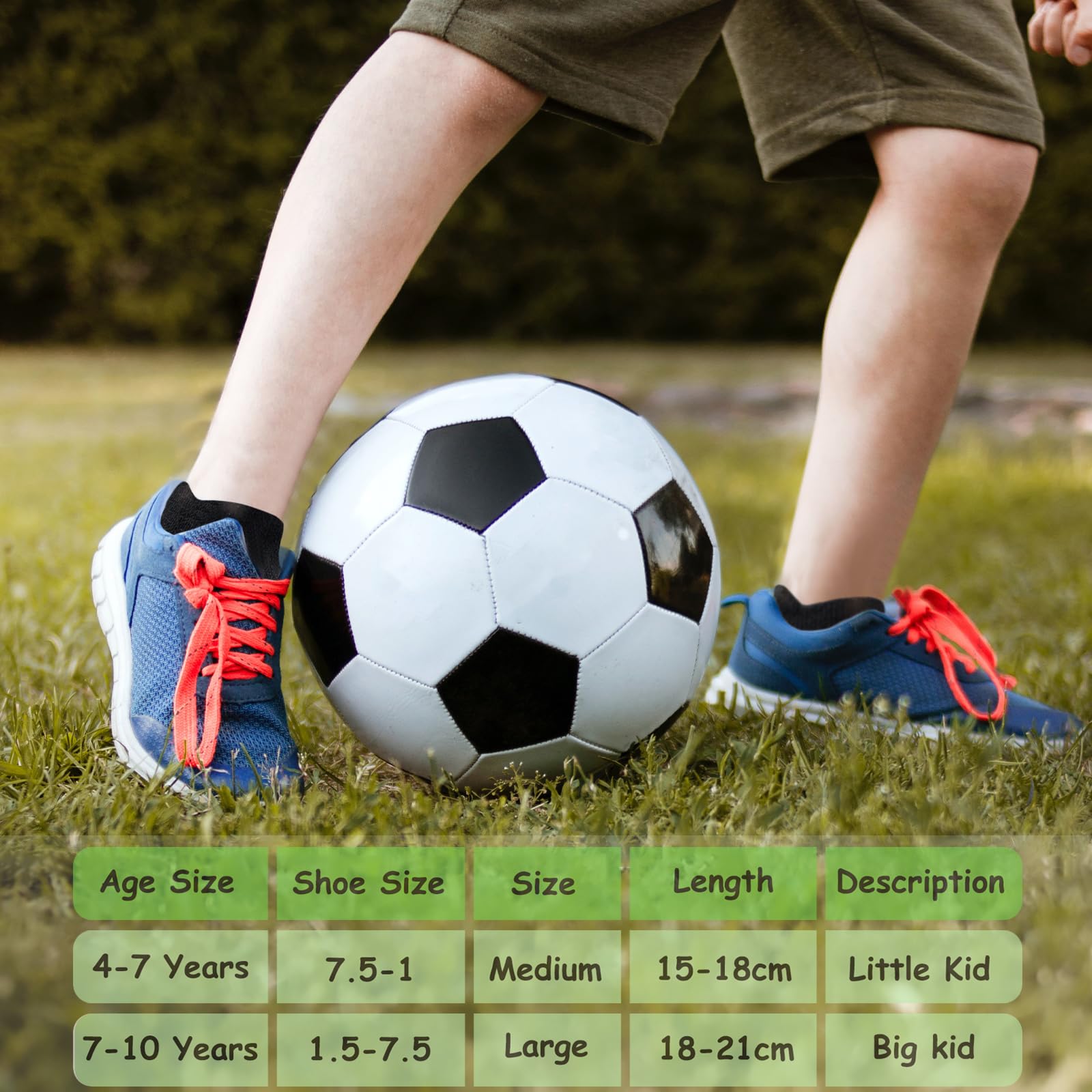 **Breathable Cushioned Kids Athletic Socks for Boys & Girls (6 Pairs) – Low Cut Ankle Socks for Ages 4-10 – Perfect for Running, School & Sports**
