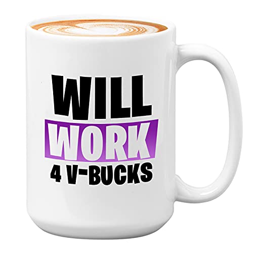 Will Work 4 V-Bucks White
