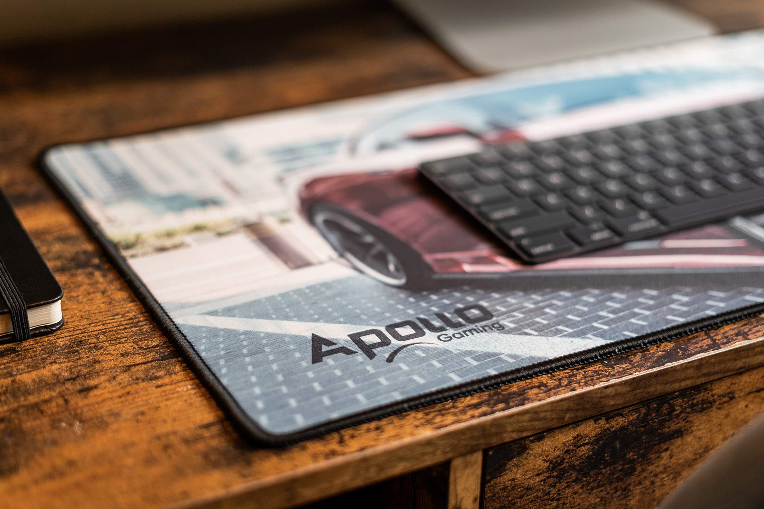 Extended XXL Mouse Pad with Stitched Edges & Microfiber Surface - 31.5×11.8 Inch Large Desk Mat for Keyboard and Mouse - Non-Slip Base Gaming Mousepad for PC, Laptop, Office & Home Workspace