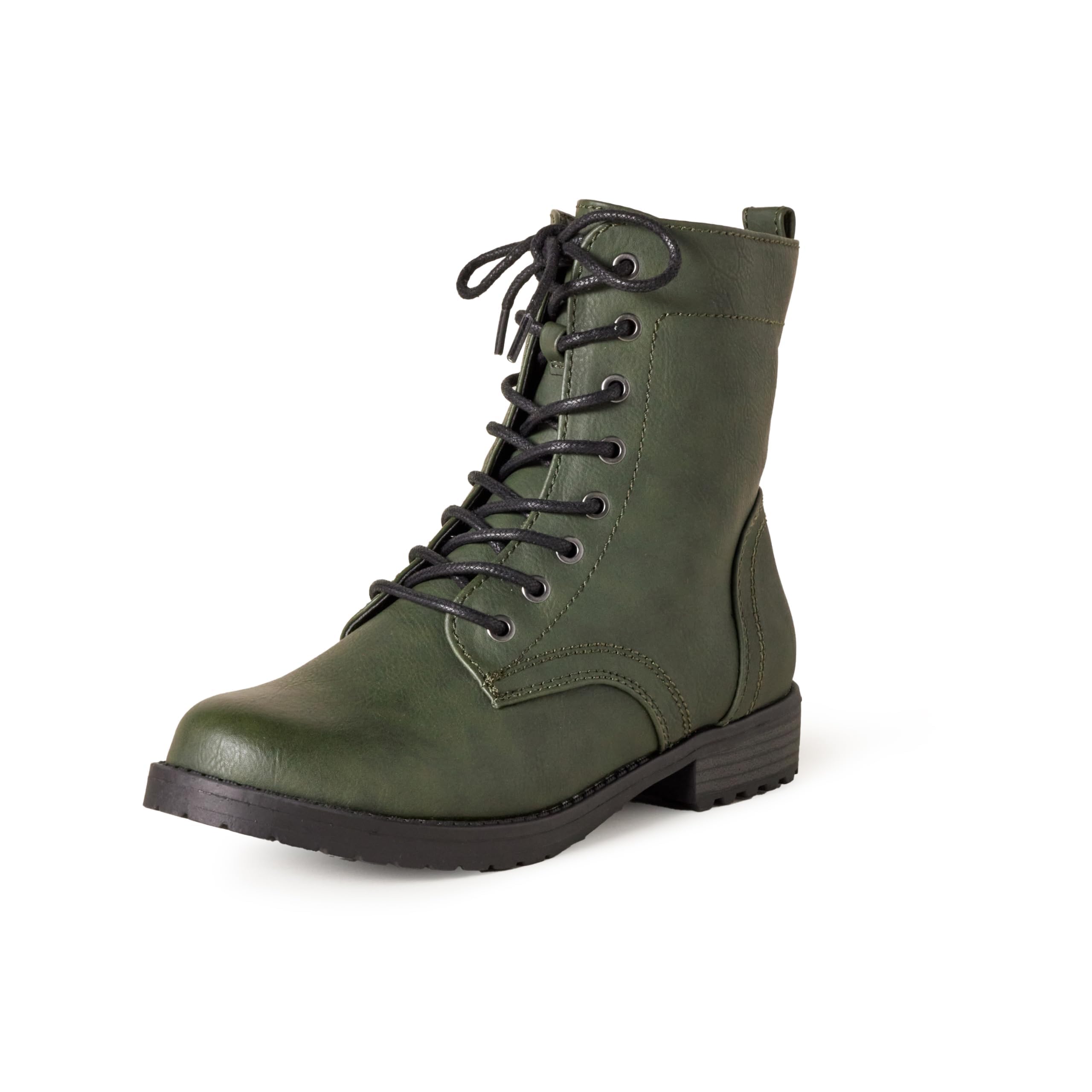 Amazon Essentials Women's Lace-Up Combat Boots - Stylish Ankle Booties for Fall & Winter | Perfect for Casual Outfits, Workwear & Outdoor Adventures