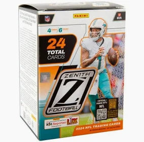 2024 Panini Zenith Football Blaster Box - NFL Trading Cards Collection for Collectors & Fans - Perfect for Gifts, Fantasy Football & Memorabilia Display