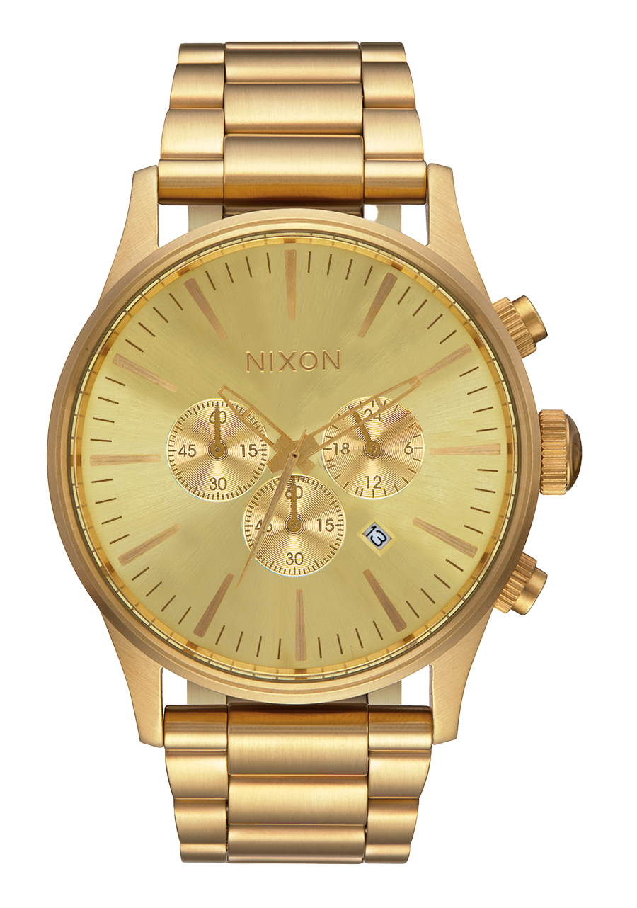 Sentry Chrono All Gold Stainless Steel Watch - Luxury Men's Timepiece for Business, Casual & Formal Occasions