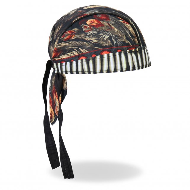 Premium Leather Headwrap Durag – Native American Style Bandana for Men & Women – Perfect for Fashion, Motorcycle Riding, and Cultural Events