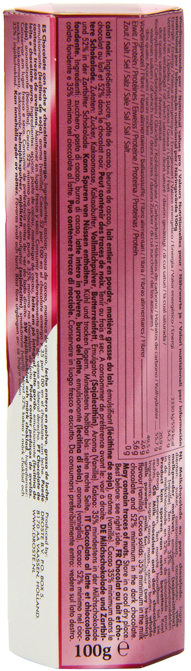 Premium Droste Milk & Dark Chocolate Pastilles - 100g (Pack of 6) | Gourmet Dutch Chocolate for Baking, Gifts & Dessert Toppings