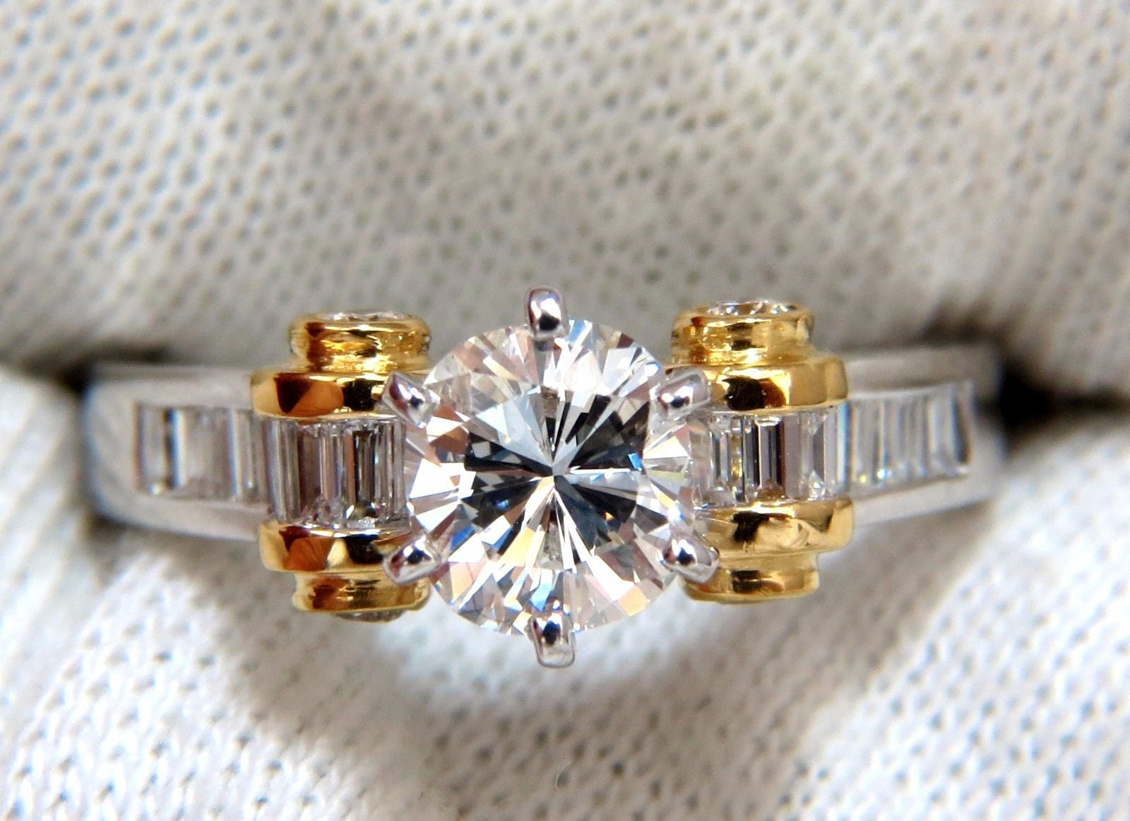 GIA Certified 2.41 Carat Natural Cushion Cut Baguette Diamond Ring in Platinum E/VS2 - Perfect for Engagement, Wedding & Anniversary Gifts