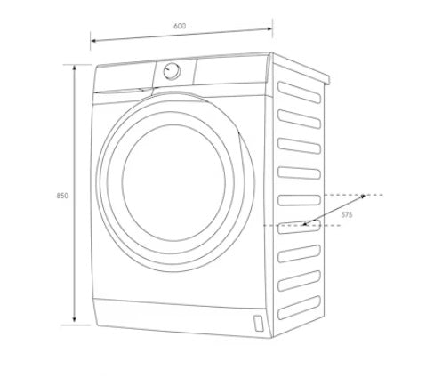 Electrolux EWF9024D3WC 9kg Ultimate Care 300 Front Load Washing Machine - Energy Efficient, Quiet Operation for Apartments & Small Homes