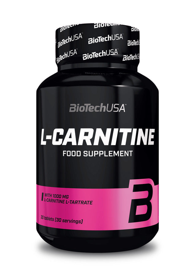BioTechUSA L Carnitine 30 Tablets - Premium Fat Burner & Energy Booster for Weight Loss, Workout & Fitness Support
