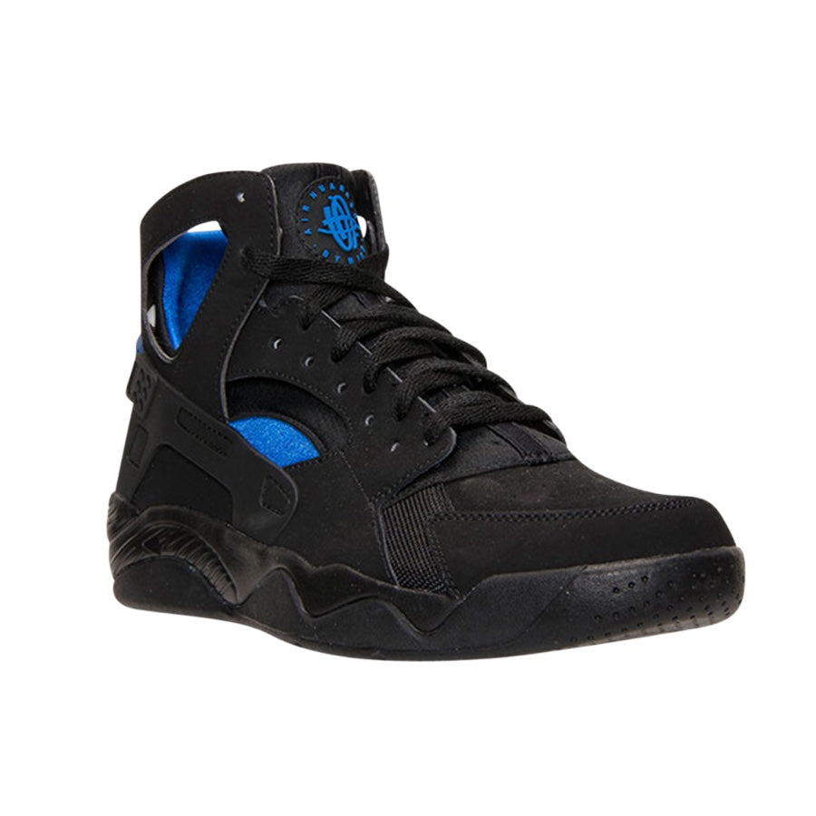Nike Air Flight Huarache Men's Basketball Shoes - Black & Lyon Blue Colorway | Lightweight Cushioned Sneakers for Running, Training & Streetwear Fashion
