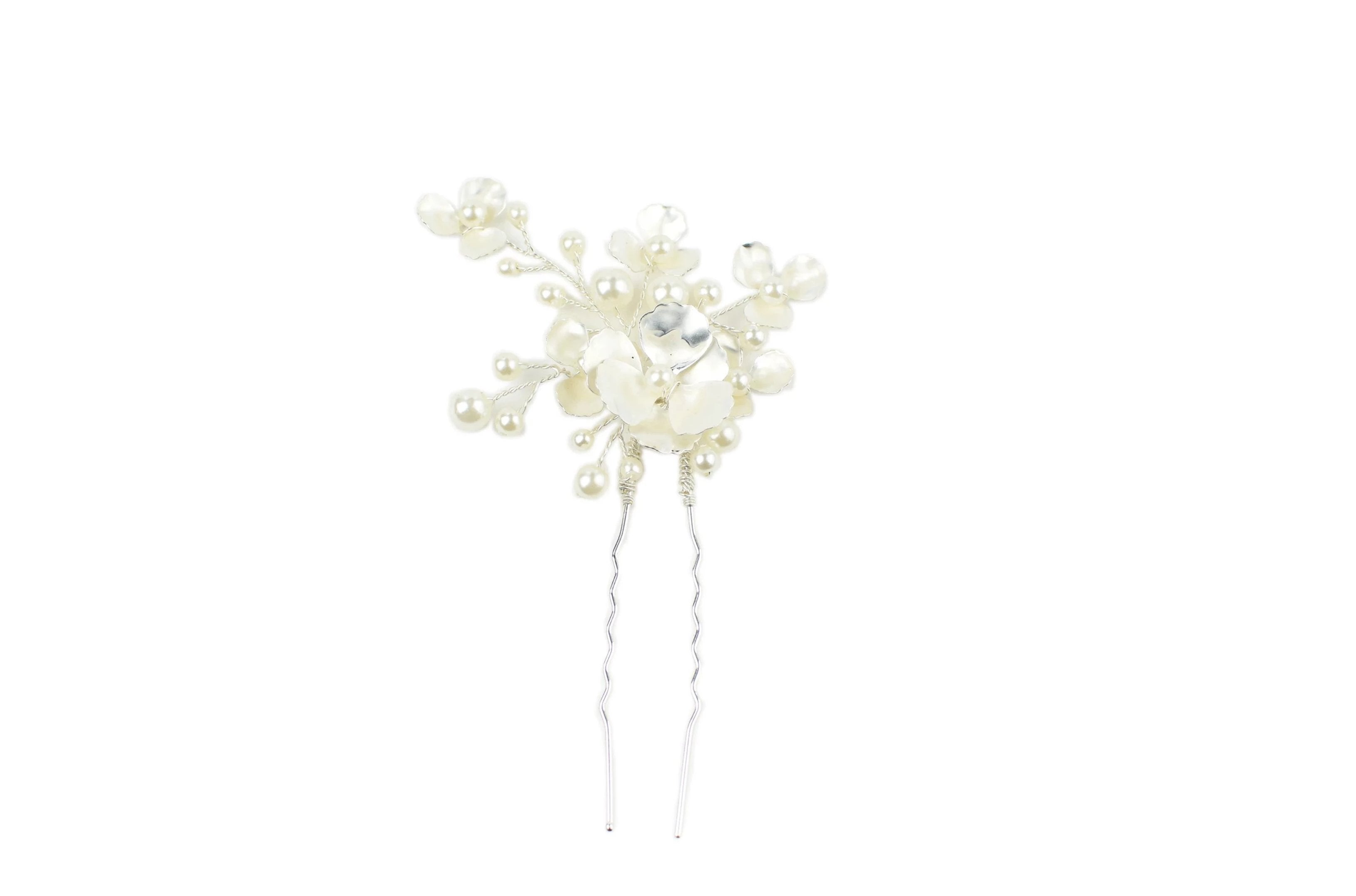 Floral Pearl Bridal Hair Pin Trio Set – Elegant Wedding Hair Accessories for Brides, Bridesmaids & Prom | Perfect for Weddings, Formal Events & Special Occasions