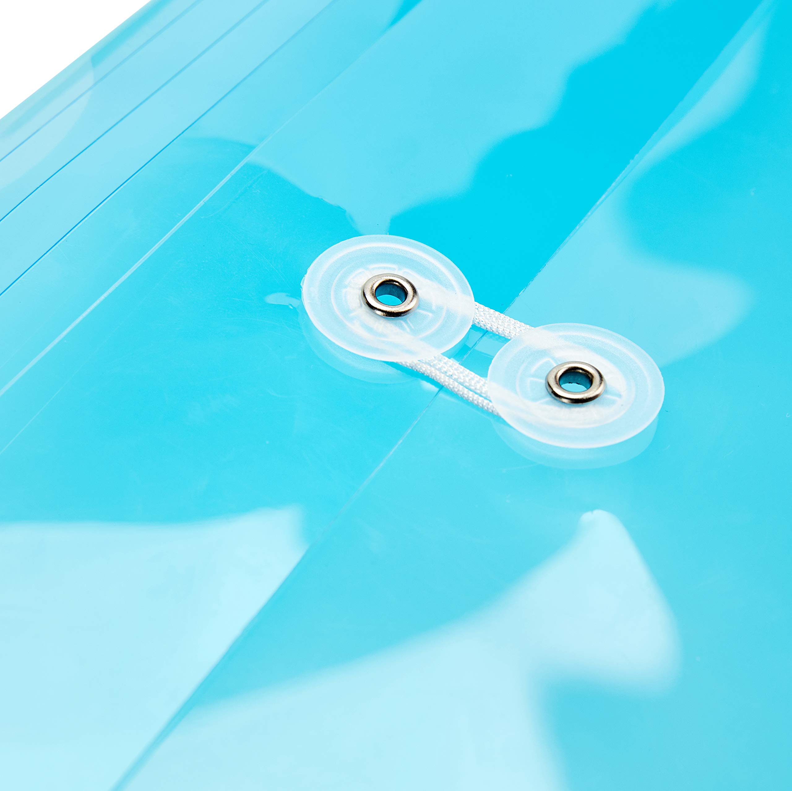Clear Plastic Legal Size Envelopes with String Tie Closure - 1-1/4