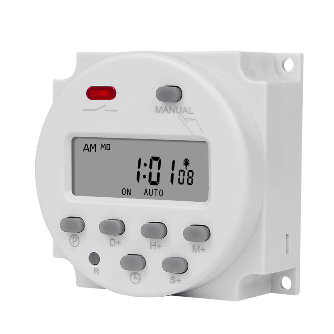 CN101S 24VDC Digital LCD Timer Switch - 1 Second Interval, 7-Day Programmable Time Relay with Weekly Schedule | Perfect for Home Automation, HVAC Systems & Industrial Equipment Control