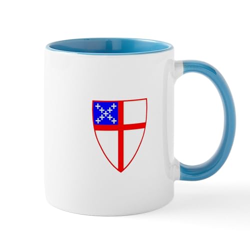 White/Blue Inside - Episcopal Shield Mug