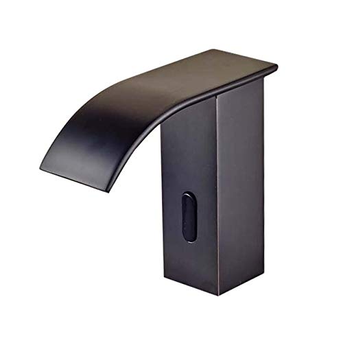 BathSelect Victorian Deck Mount Waterfall Commercial Electronic Motion Sensor Touchless Faucet - BS-BAH2635 Oil Rubbed Bronze (Hot & Cold Mixer) for Restaurants, Hotels & Public Restrooms