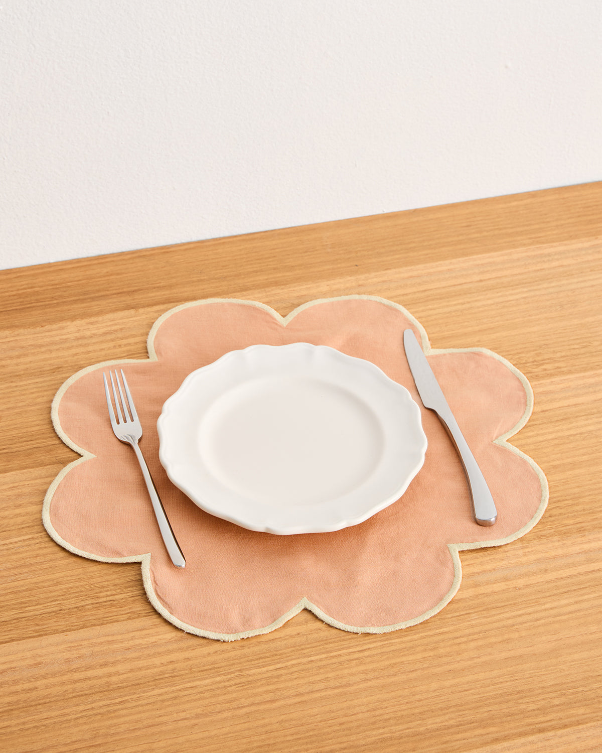 Premium 100% French Flax Linen Placemats Set of 4 - Terracotta & Limoncello Colors - Elegant Table Setting for Dining Room, Kitchen, or Outdoor Entertaining