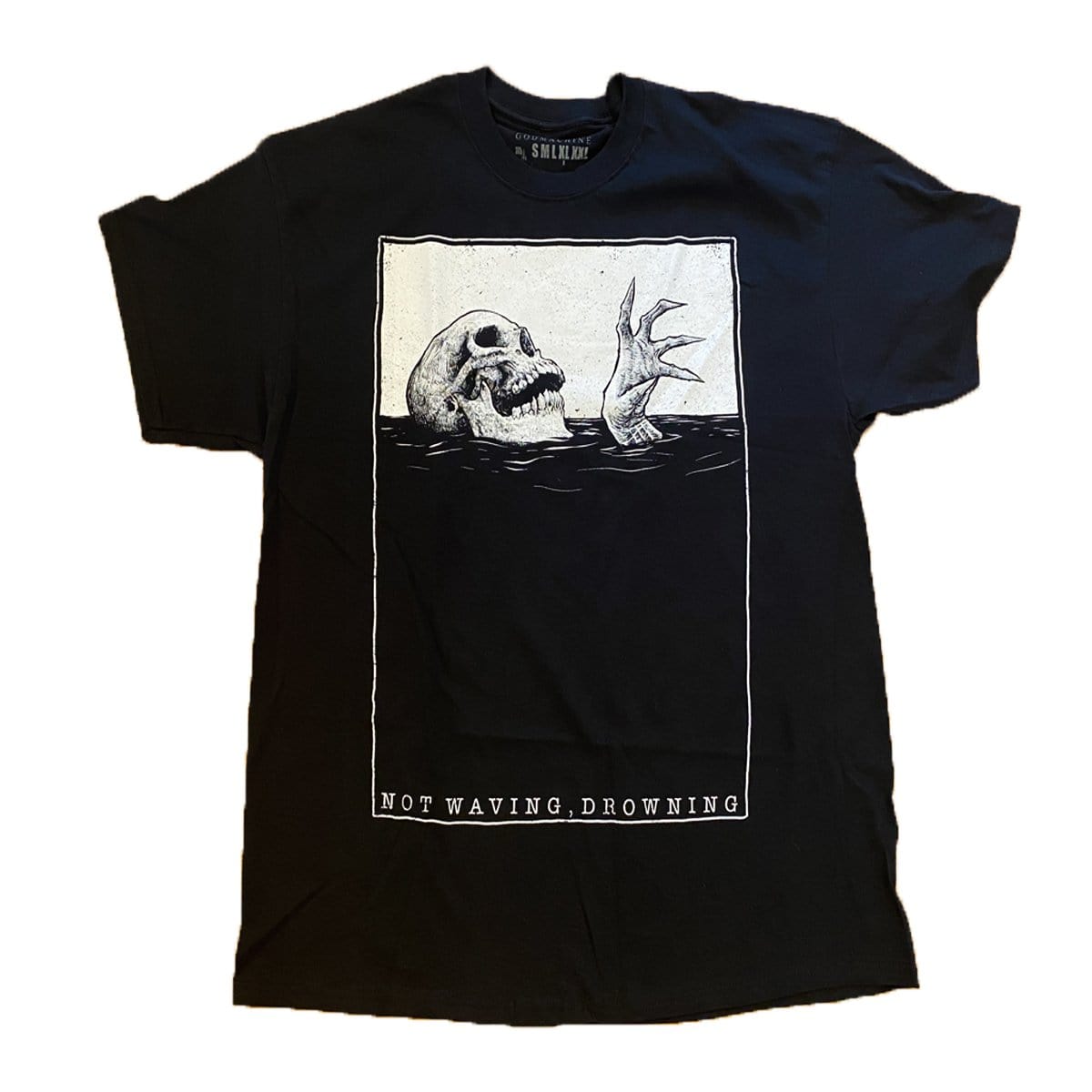 Godmachine 'Not Waving Drowning' Graphic T-Shirt - Vintage Punk Rock Tee for Concerts, Festivals & Casual Streetwear