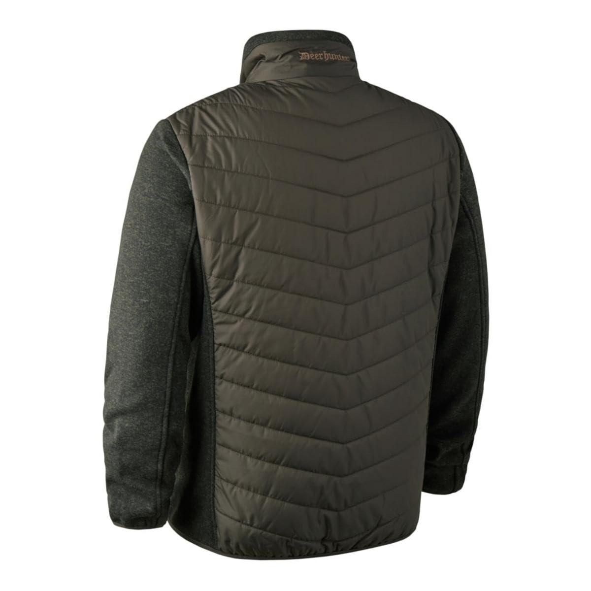 Men's Moor Padded Jacket with Knit Collar - Small Brown | Winter Outdoor Coat for Hiking, Camping & Casual Wear
