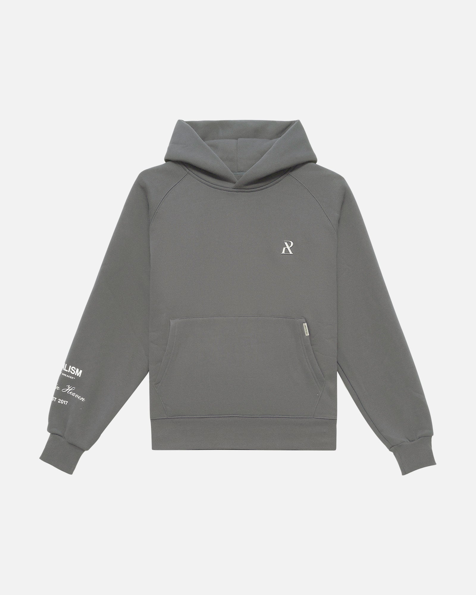 SSS Realism Radiant Hoodie - Cool Grey Pullover for Men & Women | Soft Fleece Lined Sweatshirt for Casual Wear, Street Style & Outdoor Activities