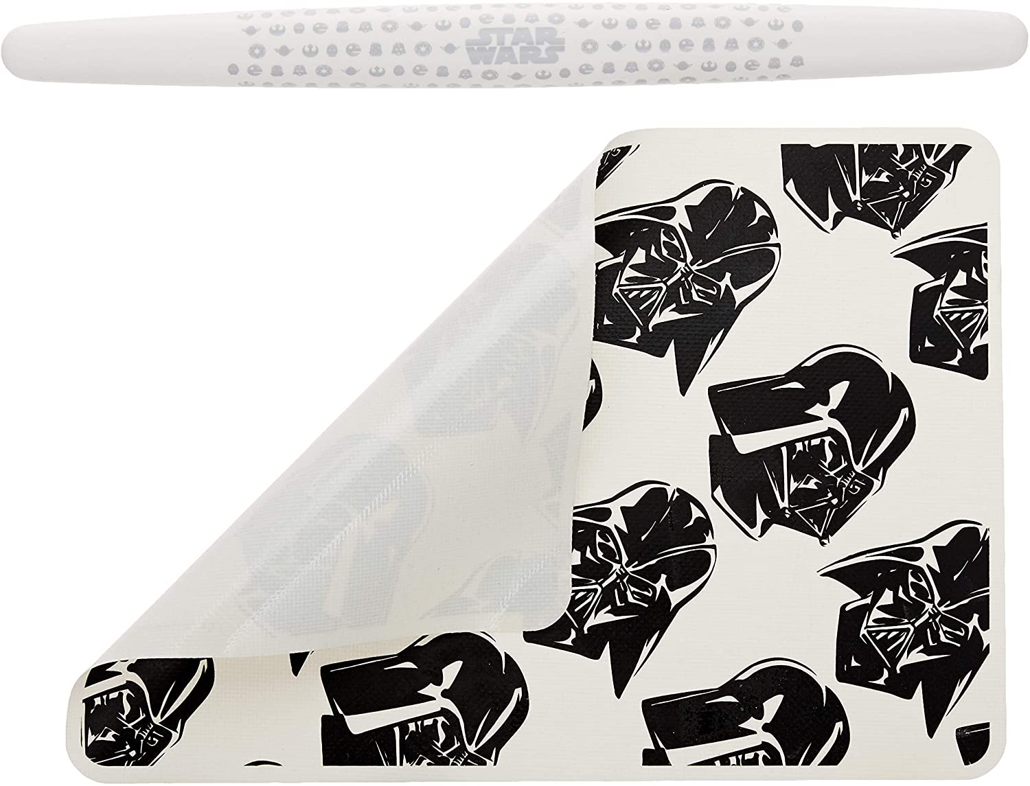 W&P Limited Edition Star Wars 6-Piece Baking Set - Darth Vader & Stormtrooper Cookie Cutters, Rolling Pin, Measuring Spoons - Perfect for Star Wars Fans, Holiday Baking & Gift Giving