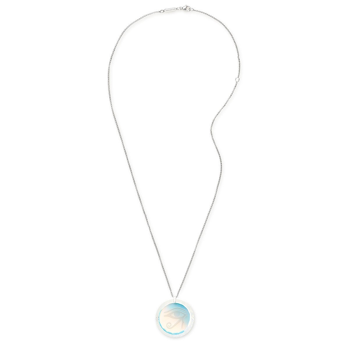 Eye of Horus Crystal Engraved Necklace - Ancient Egyptian Protection Amulet for Women & Men - Perfect for Spiritual Healing, Meditation & Gift Giving