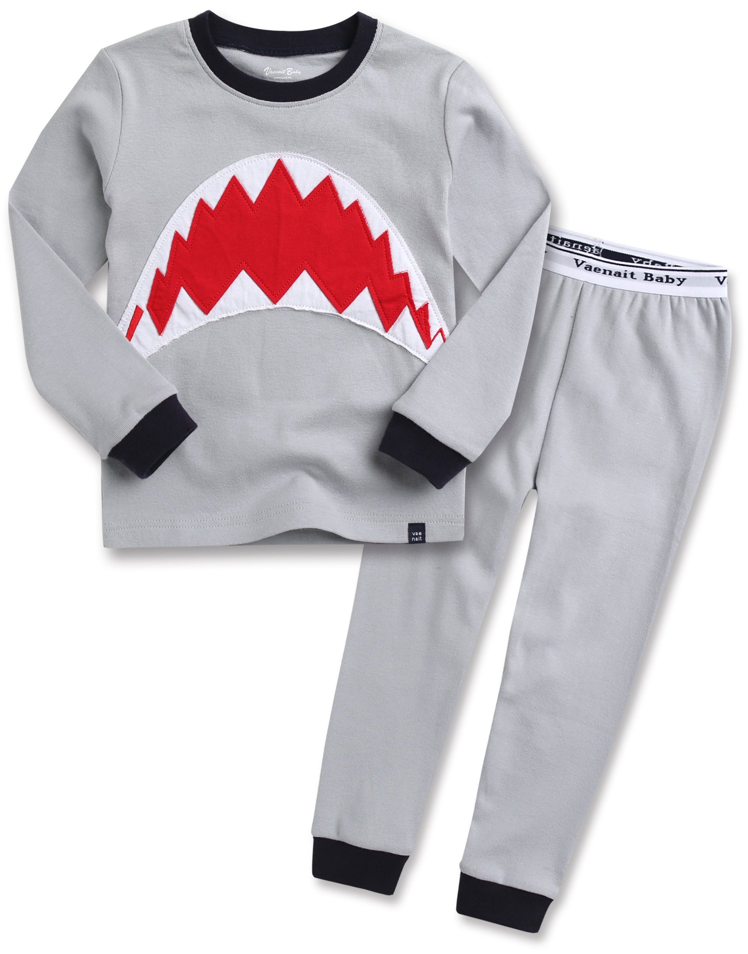 VAENAIT Kids Cotton Dino Pajama Set - Comfy Sleepwear for Boys & Girls