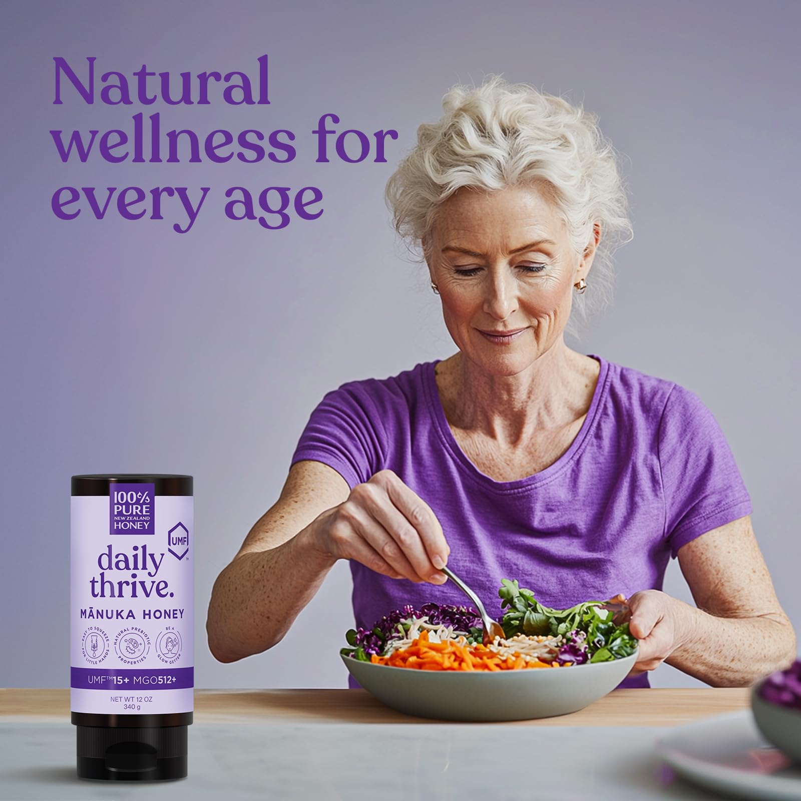 UMF 15+ Manuka Honey 12oz - Raw, Unfiltered & Certified for Daily Wellness