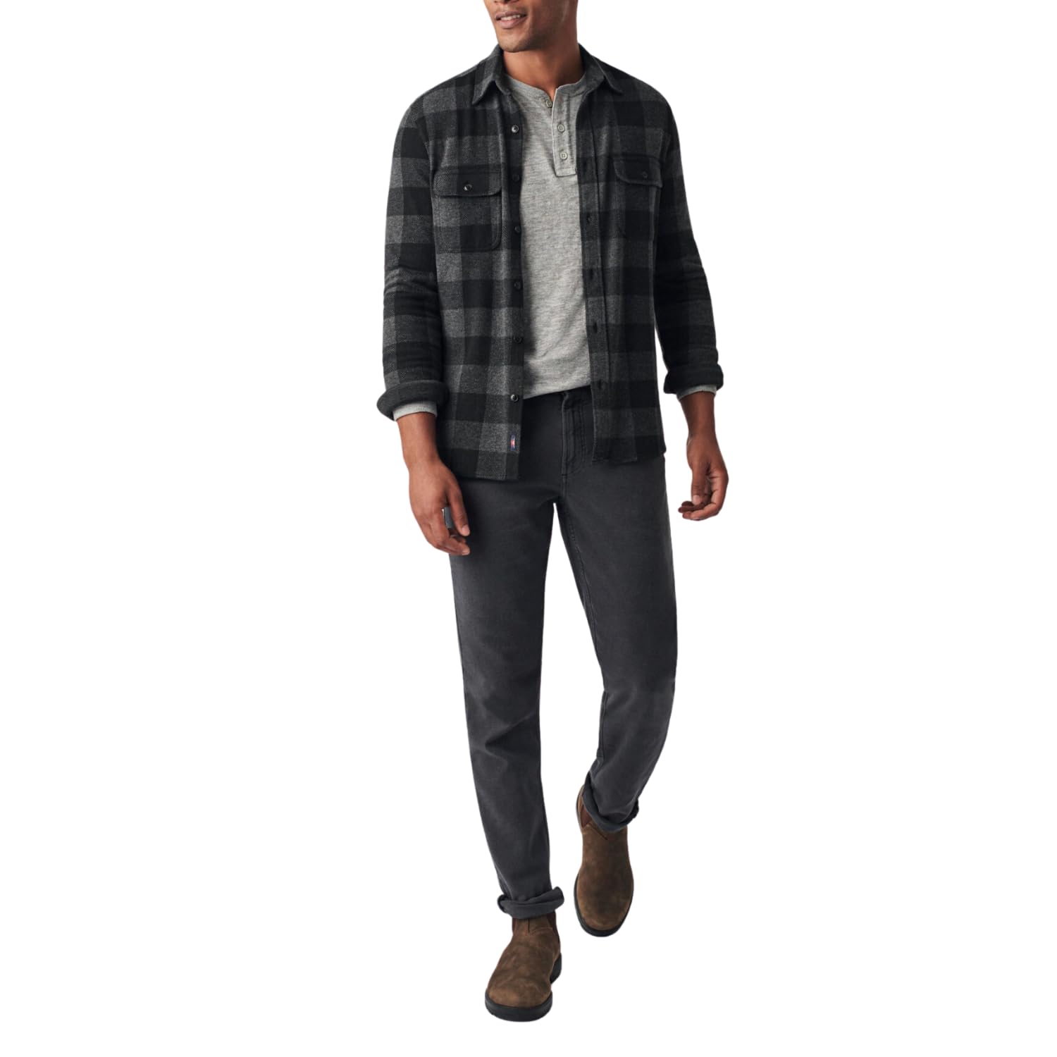 Faherty Men's Legend Sweater Shirt - Premium Cotton Blend Pullover for Casual & Outdoor Wear | Cozy Fall & Winter Layering Essential