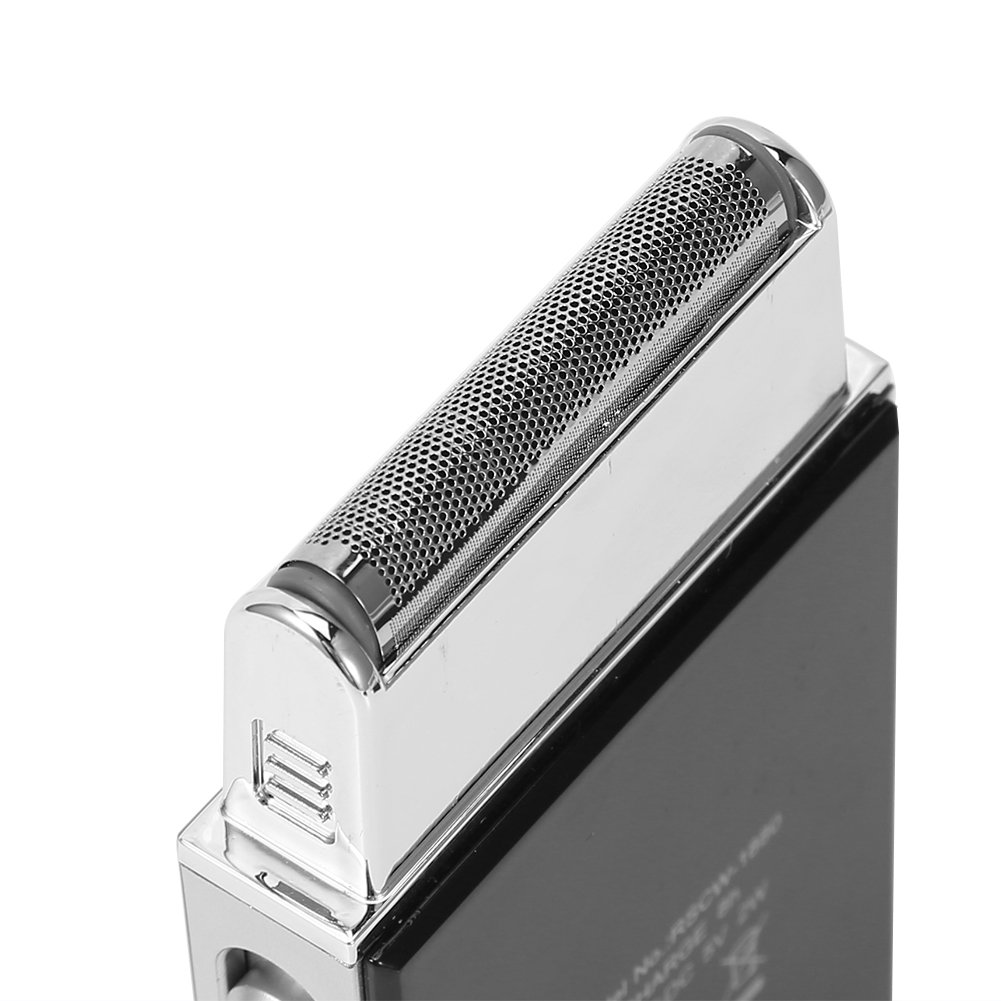 Professional Men's Electric Razor - Ultra Thin Mini Facial Hair Trimmer with USB Rechargeable Battery | Precision Beard Shaver for Smooth Shaving at Home, Travel & Gym