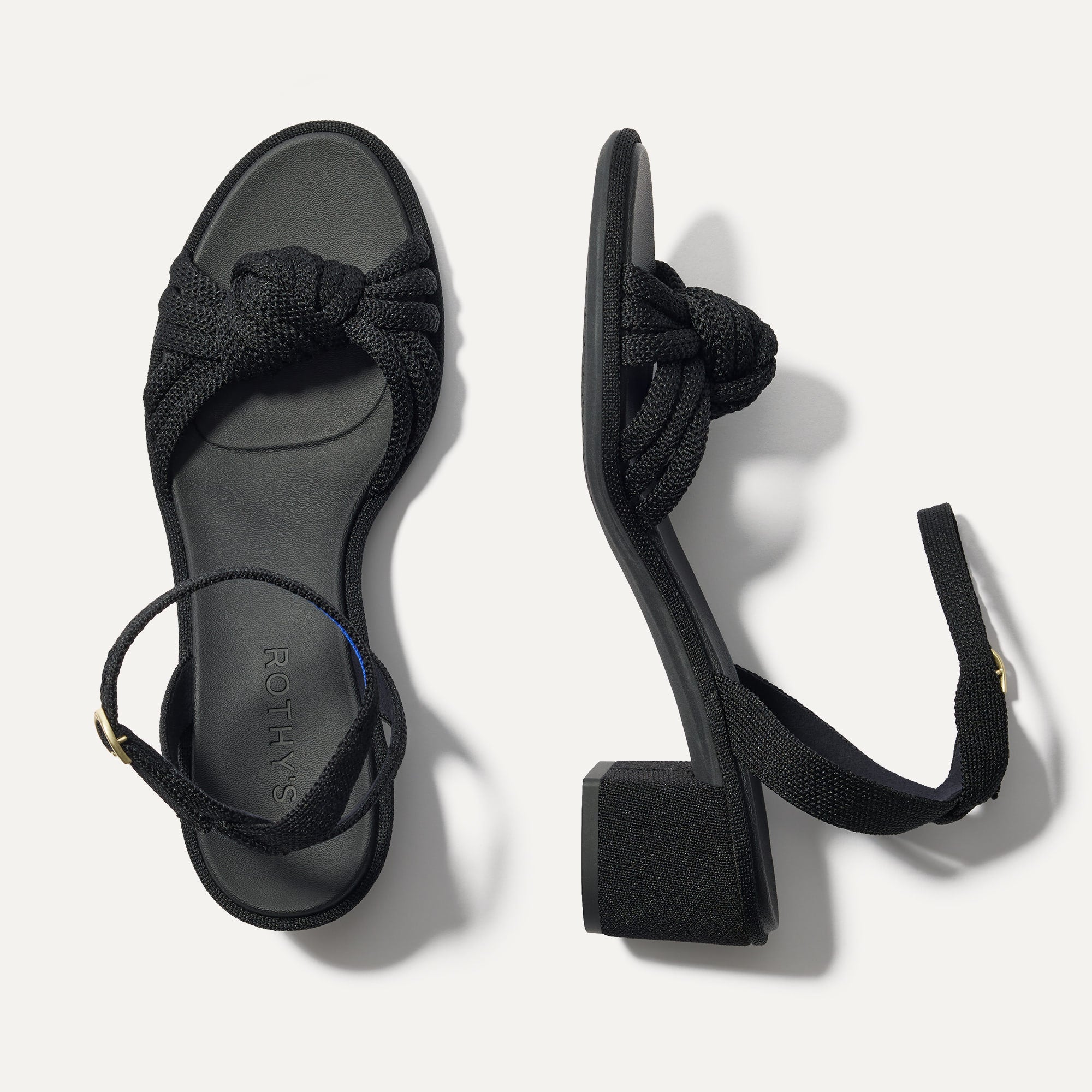 The Knot Sandal - Women's Black Braided Leather Sandals for Summer Beach & Casual Outings